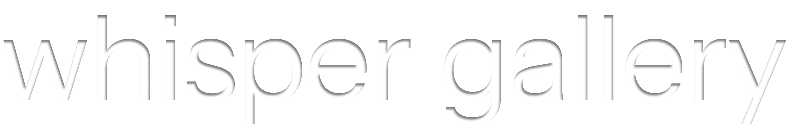 whisper gallery logo